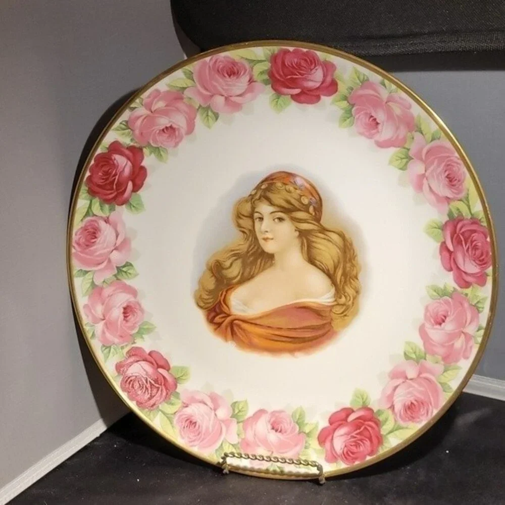Schumann Arzberg Bavaria Portrait Rose Plate 12